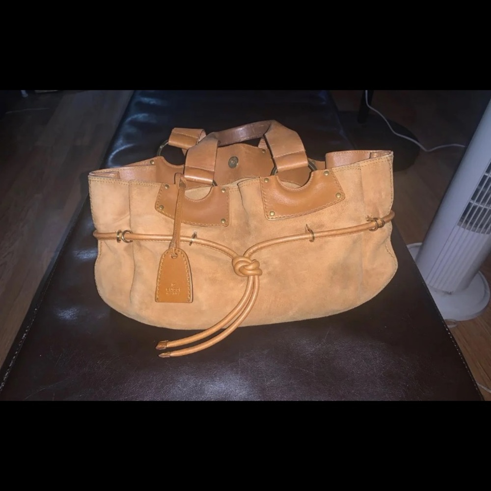 RARE Gucci Suede bag.